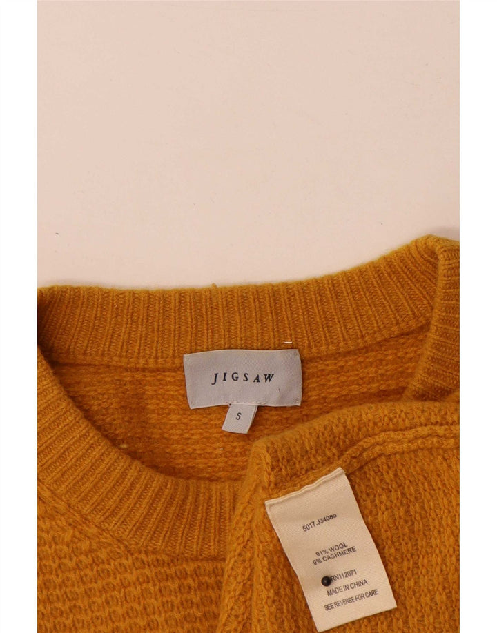 Jigsaw Herre Crew Neck Jumper Sweater Small Orange Uld