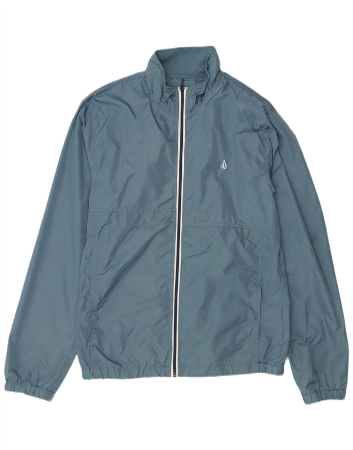 Volcom Regnjakke til mænd UK 38 Medium Blue Nylon
