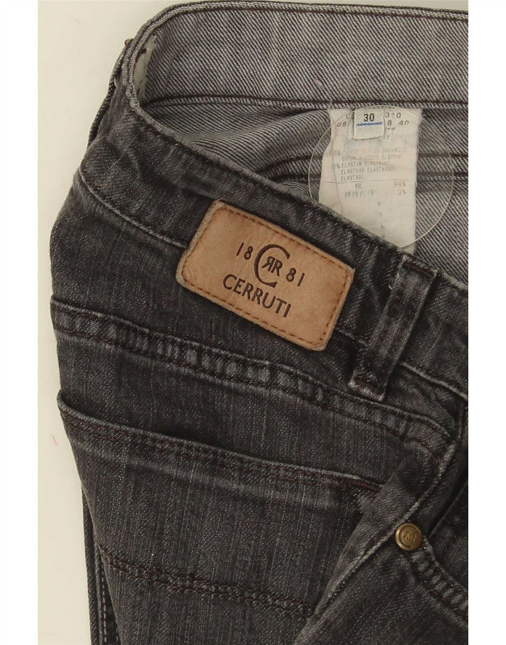 Cerruti 1881 lige jeans til kvinder W30 L29 grå bomuld