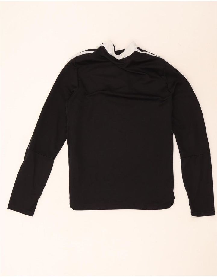 Adidas Boys Aeroready Zip Neck Pullover Træningsdragt Top 13-14 år Sort