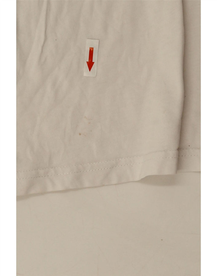 Vans Herre Classic Fit Grafisk T-Shirt Top Stor Hvid Bomuld