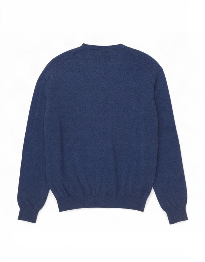 Besætningstøj Herre V-hals sweater Stor blå bomuld