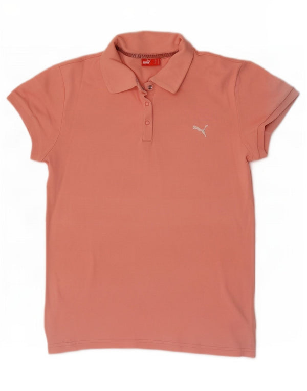 Puma Dame Polo Shirt UK 14 Large Pink