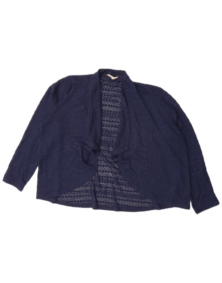 Oasis Dame Oversized Cardigan Top UK 18 XL Navy Blue Polyester