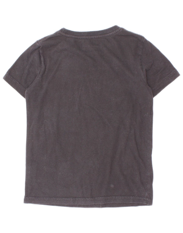 Champion Boys Grafisk T-Shirt Top 4-5 år Sort Bomuld
