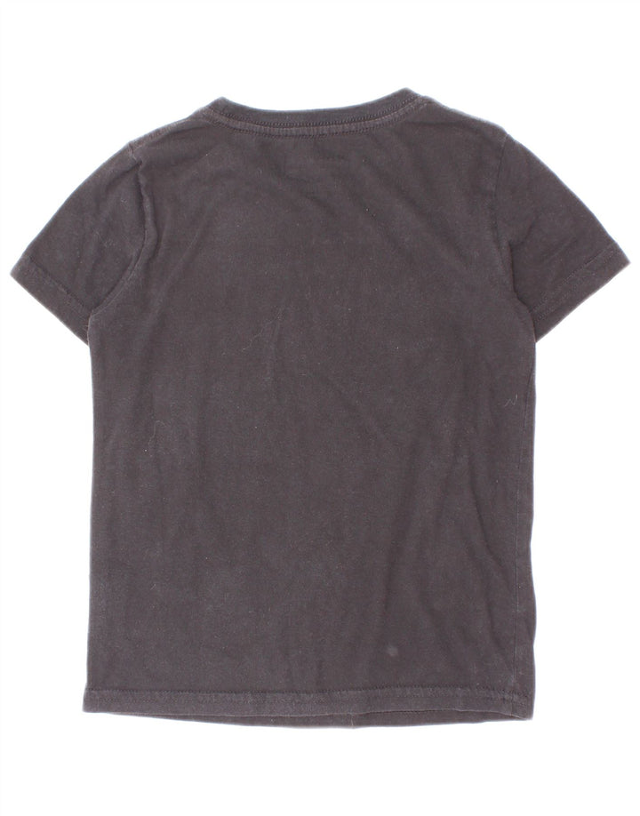 Champion Boys Grafisk T-Shirt Top 4-5 år Sort Bomuld