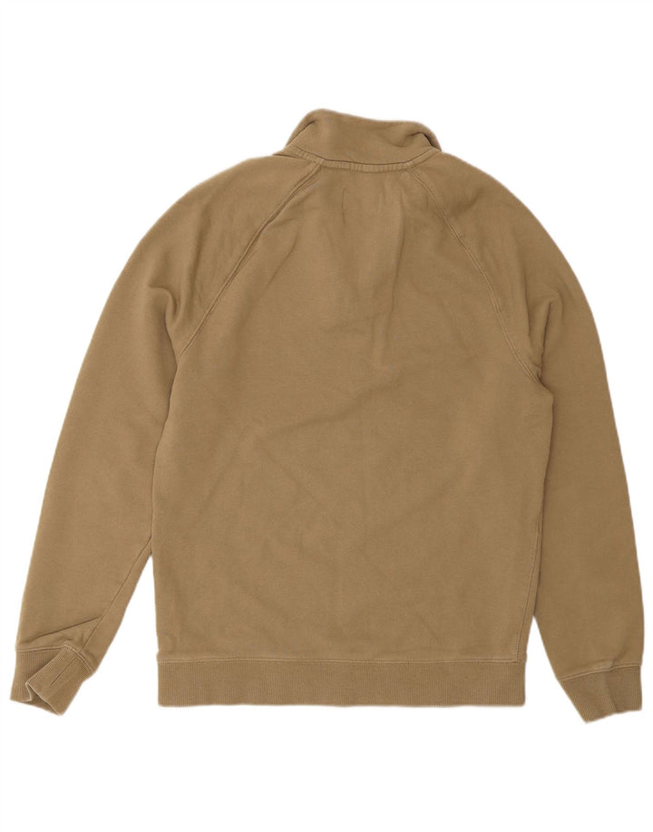 Farah Herre 1/4 Zip Sweatshirt Jumper Lille Grøn Bomuld