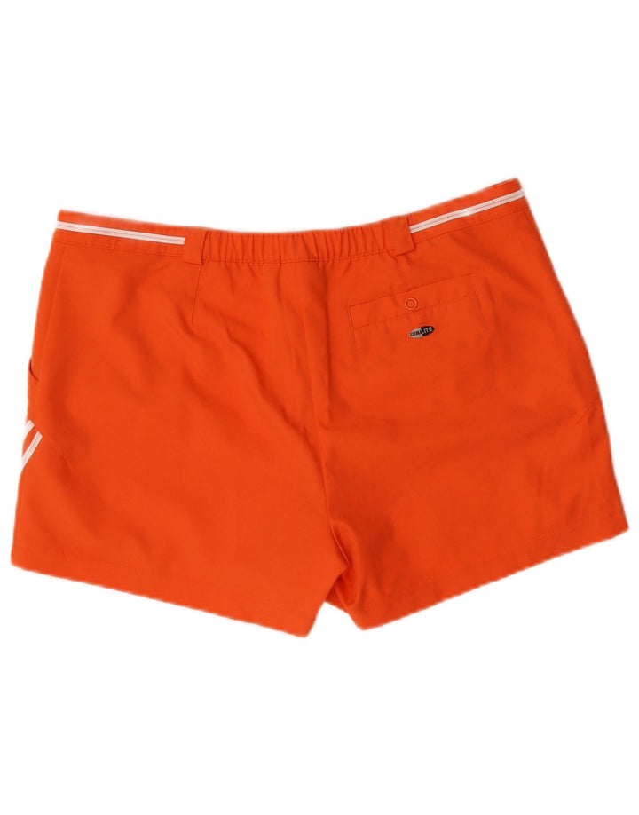 ADIDAS Womens Climalite Shorts UK 18 XL W36  Orange Polyester