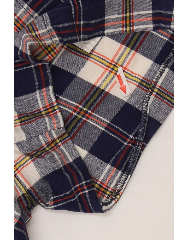 J. Crew Chino-shorts til kvinder US 4 Small W30 Navyblå ternet bomuld