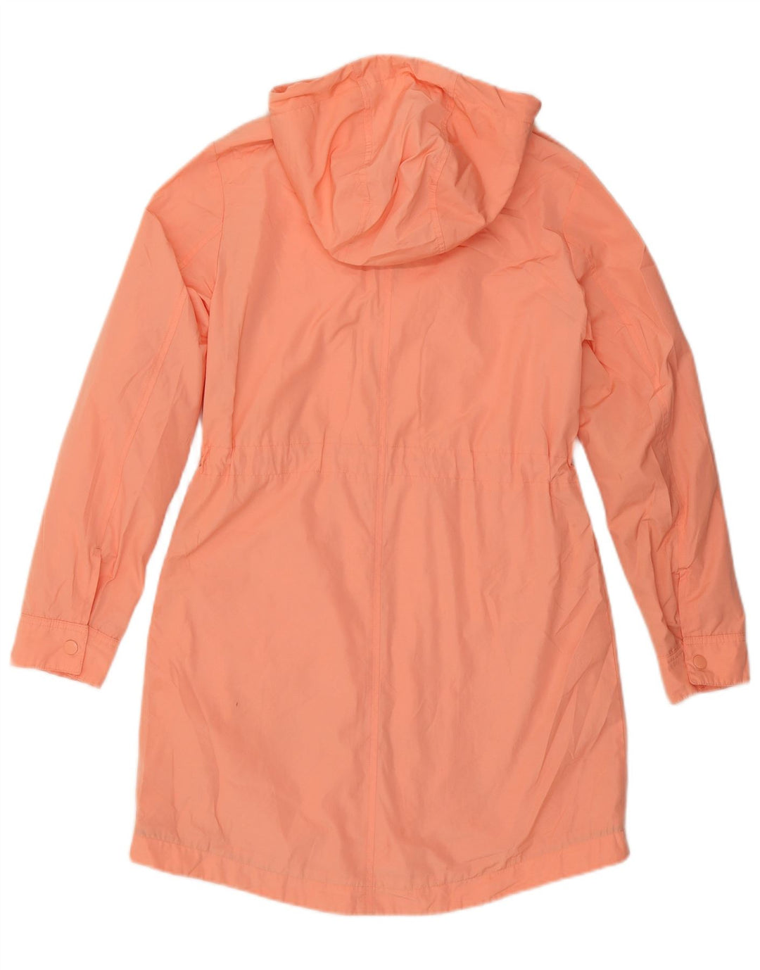 Marks & Spencer Regnfrakke med hætte til kvinder UK 8 Small Orange Polyester