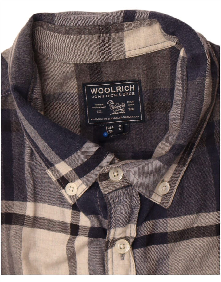 Woolrich Herre Flanelskjorte Medium Navyblå Plaid