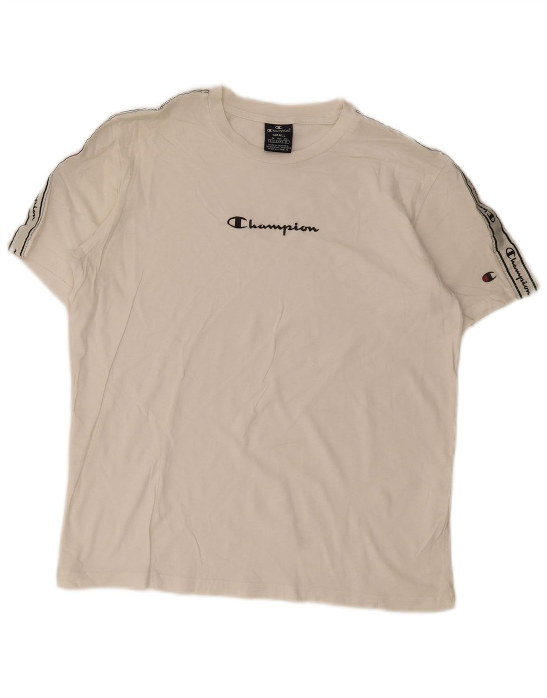 Champion Herre grafisk T-shirt Top Lille hvid Colourblock