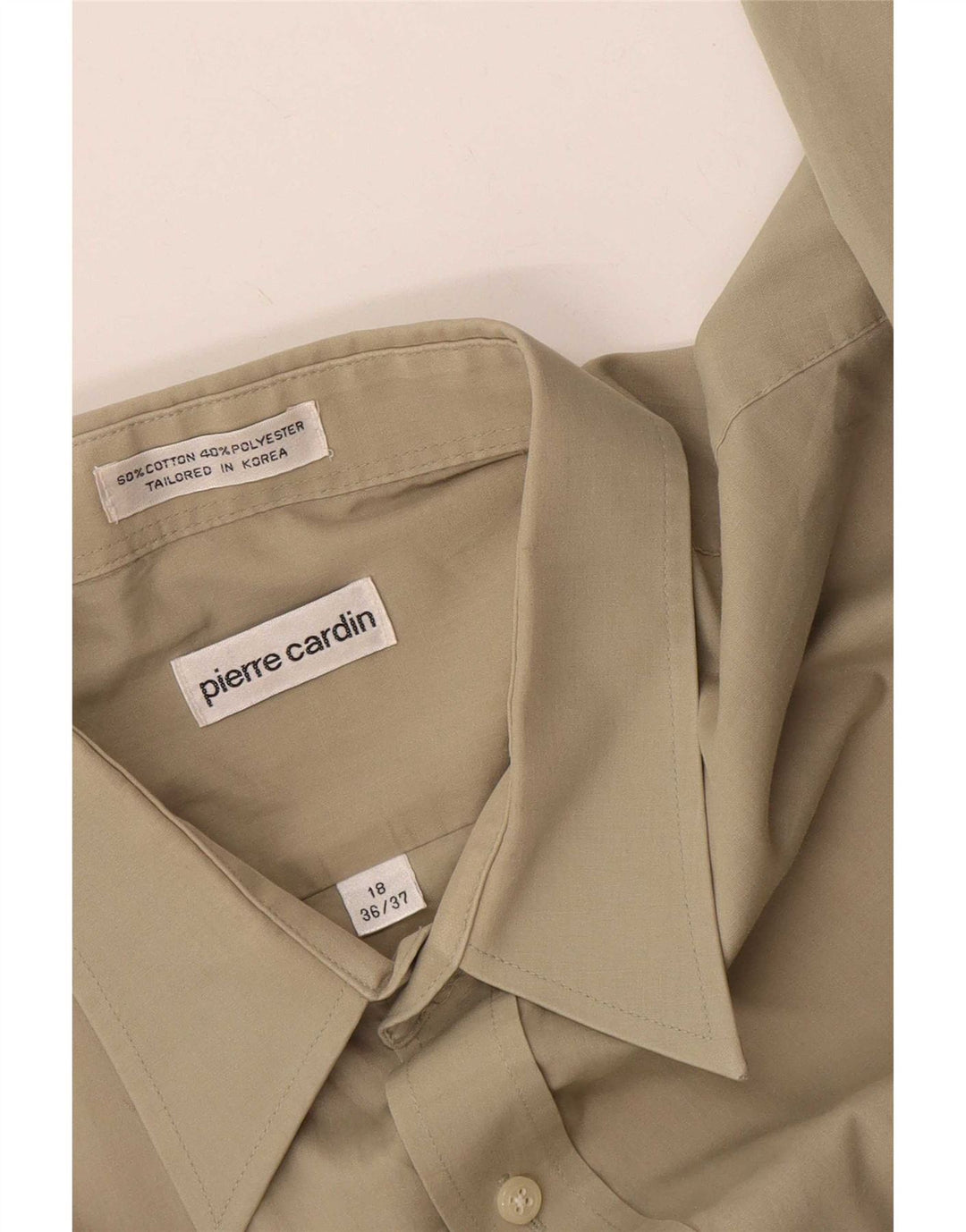 Pierre Cardin Herreskjorte str. 18 2XL Beige Bomuld