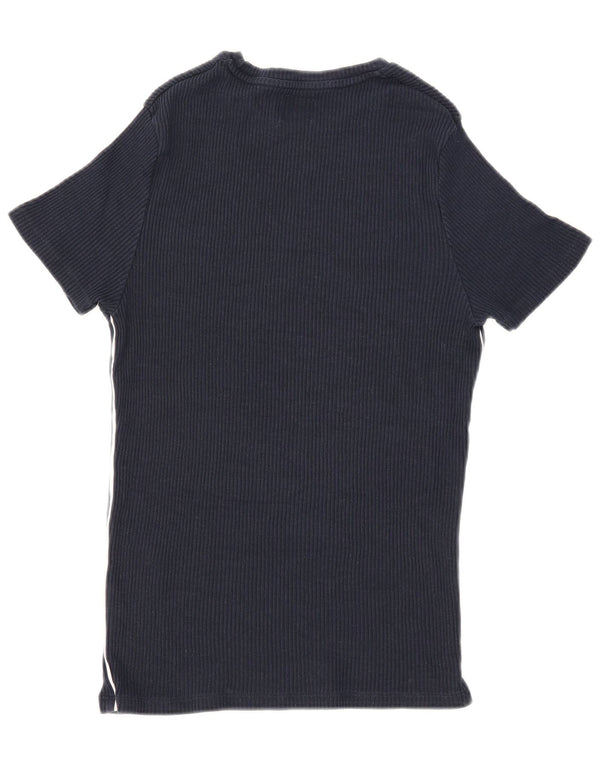 Zara Herre T-Shirt Top Medium Navy Blue