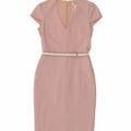 MAX MARA Womens Sheath Dress UK 12 Medium  Pink Virgin Wool