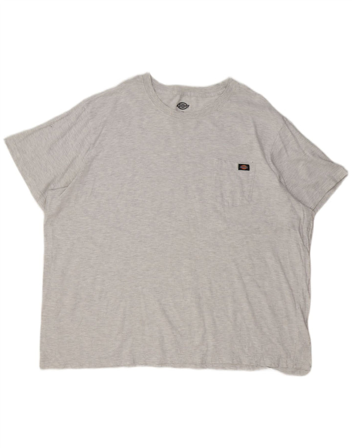 Dickies Herre T-Shirt Top 4XL Grå Flecked Bomuld