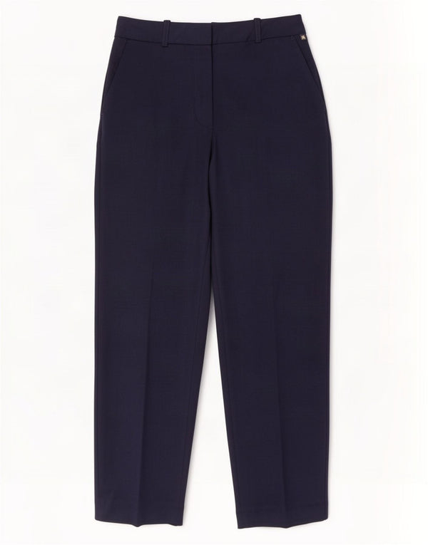 Tommy Hilfiger Højtaljede Chinobukser til kvinder UK 8 Small W28 L28 Navy Blu