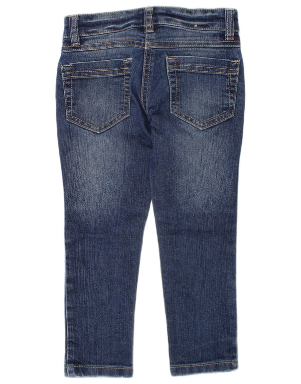 Benetton Girls Skinny Jeans 3-4 år 2XS W20 Blå Bomuld