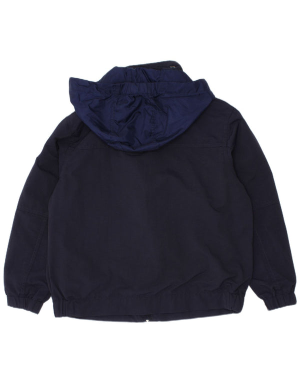 TOMMY HILFIGER Regnjakke med hætte til drenge 4-5 år XS Marineblå Colourblock