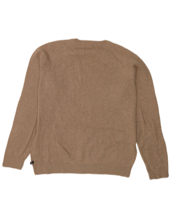 Marks & Spencer Herre Blue Harbor Crew Neck sweater Medium Beige