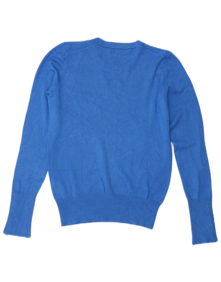 Zara Dame sweater med rund hals DK 10 Small Blue Viscose