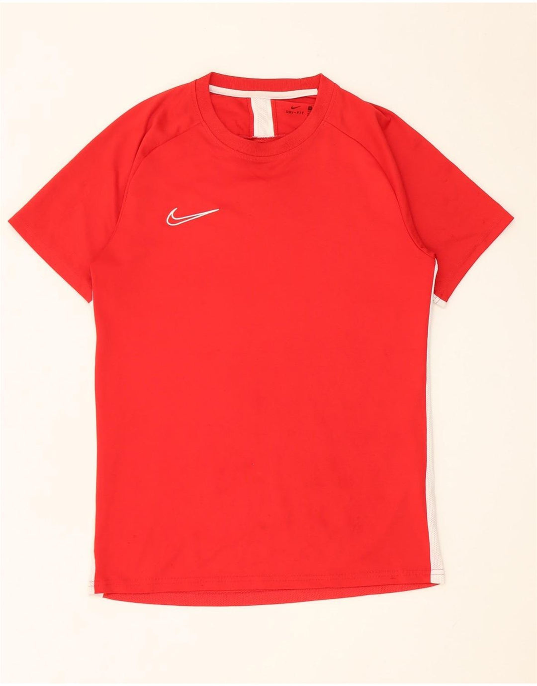 Nike Herre Dri Fit T-Shirt Top Medium Rød Polyester
