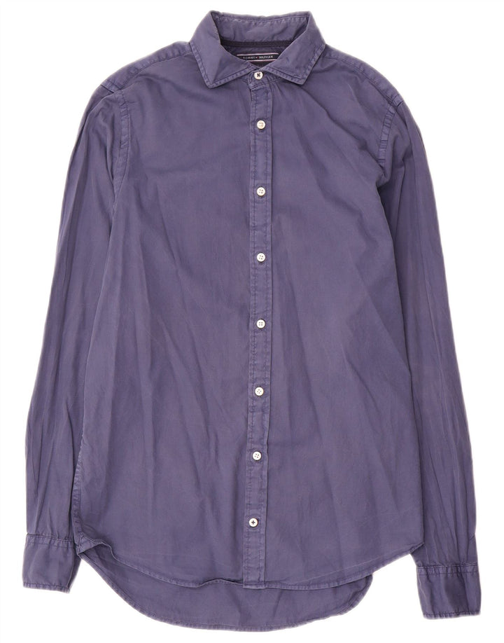 Tommy Hilfiger herre Slim Fit skjorte lille blå