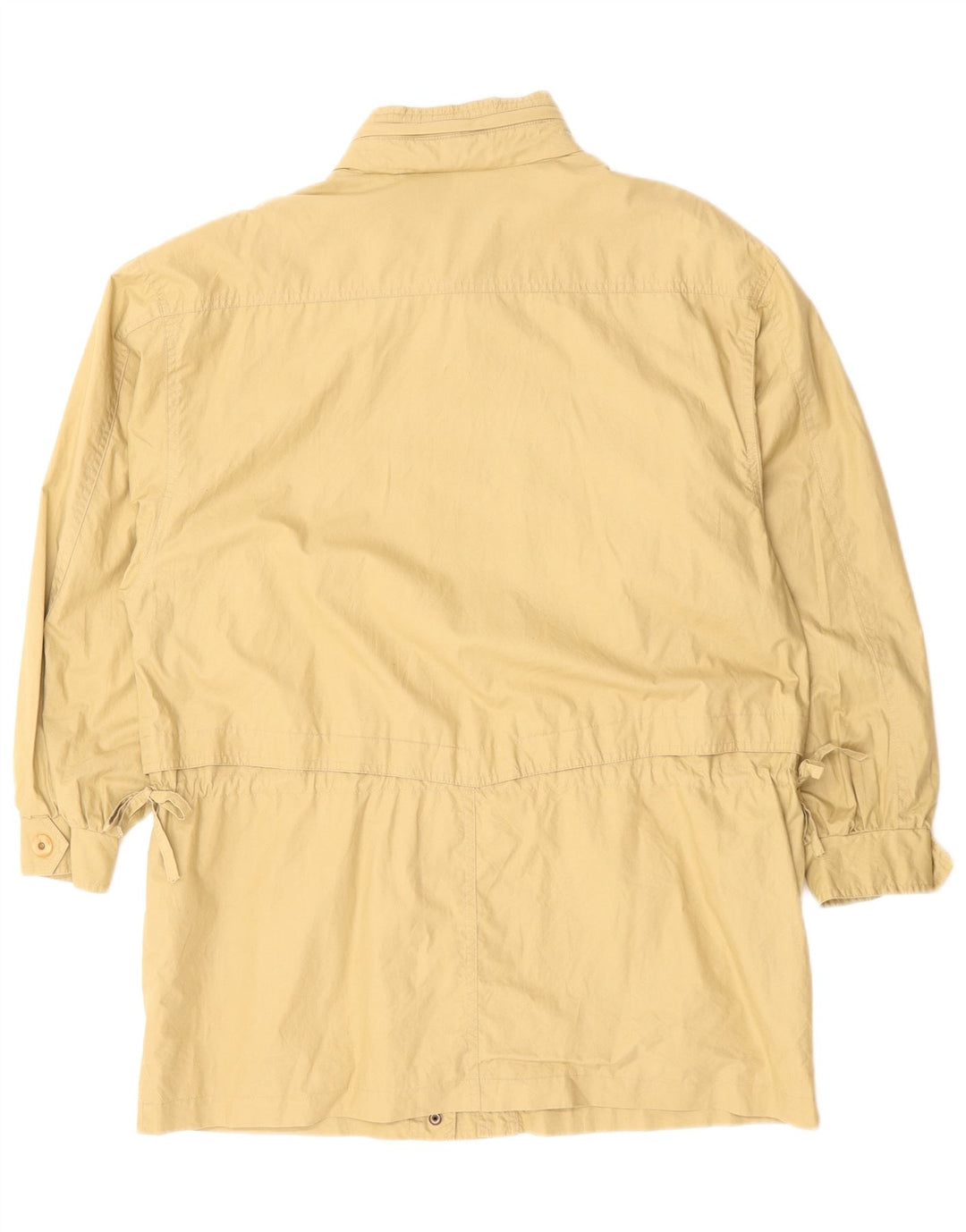 Peter Hahn Dame Oversized Hooded Utility Jacket UK 14 Large Yellow Cotton