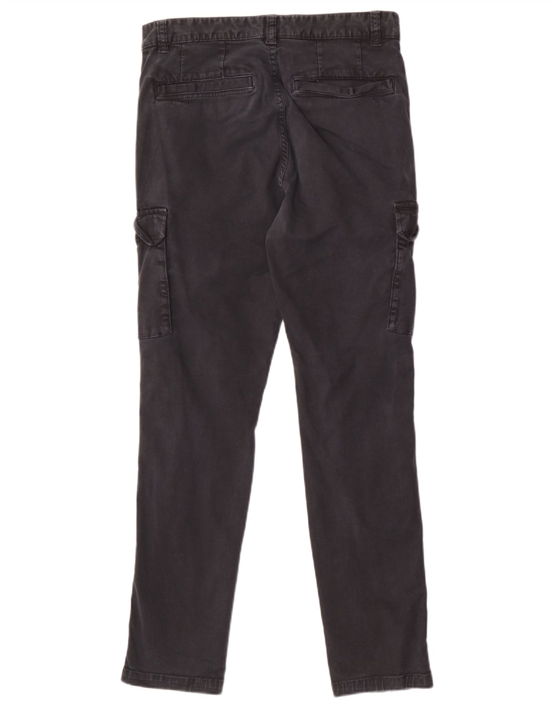 Zara Herre Slim Cargo Bukser EU 38 Small W30 L29 Sort Bomuld