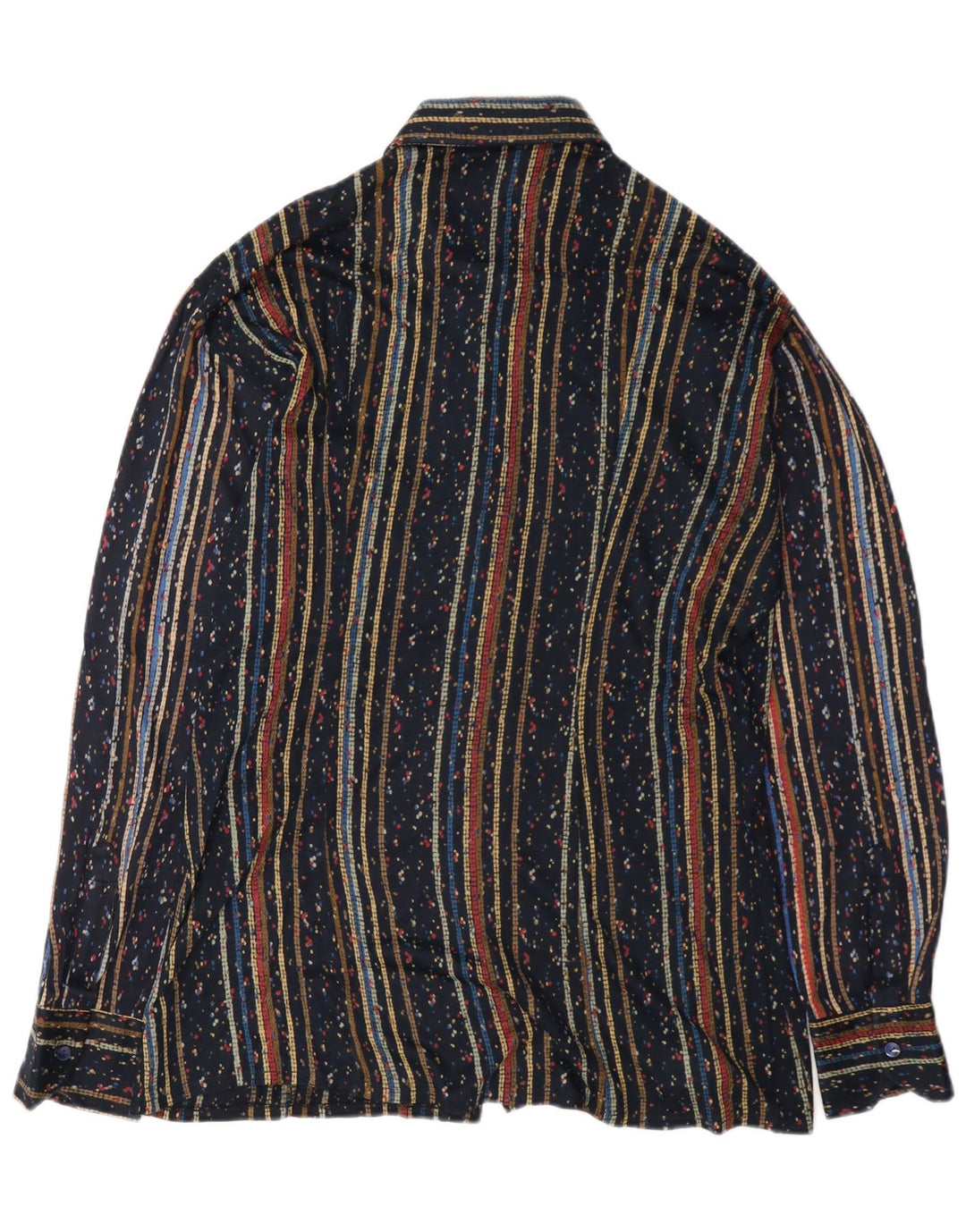 Vintage herreskjorte medium marineblå stribet