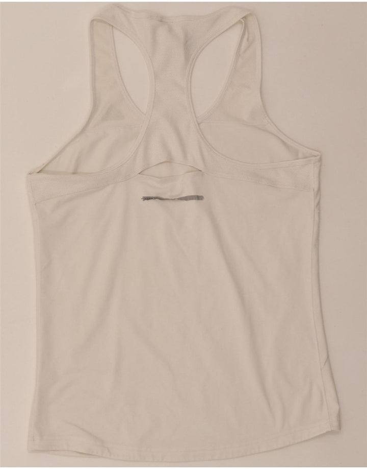 ADIDAS Womens Vest Top UK 16/18 Large White Polyester Vintage Adidas and Second-Hand Adidas from Messina Hembry 