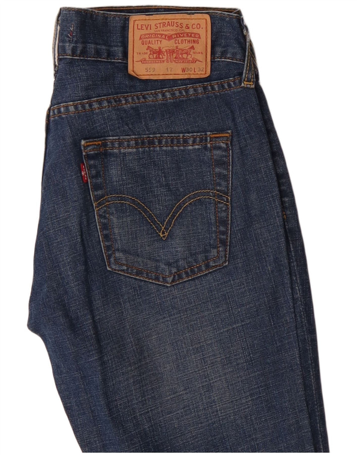 Levi's Dame 559 Bootcut Jeans W30 L32 Blå Bomuld