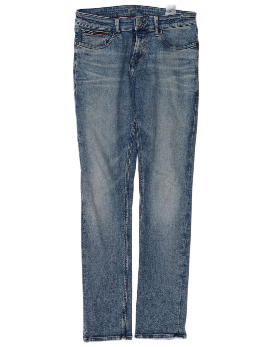 TOMMY HILFIGER Herre Scanton Slim Jeans W30 L34 Blå Bomuld