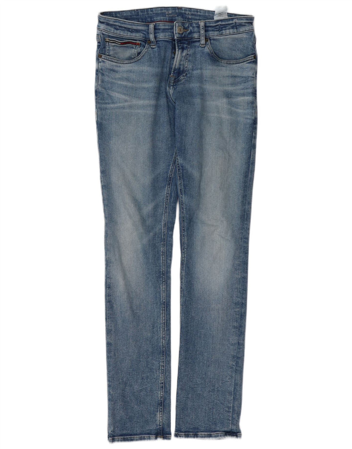 TOMMY HILFIGER Herre Scanton Slim Jeans W30 L34 Blå Bomuld
