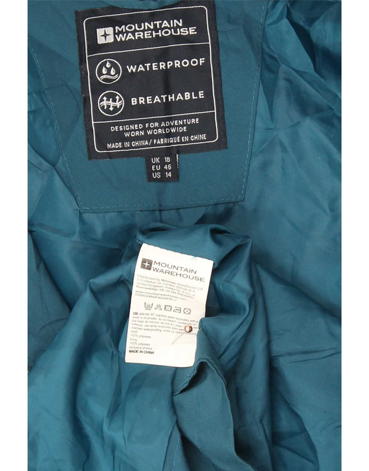 Mountain Warehouse Dame Hætte Oversized Parka Jacket UK 18 XL Blå