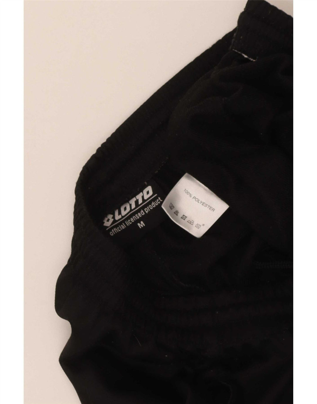 Lotto Mens Tracksuit Trousers Joggers Medium Black Polyester