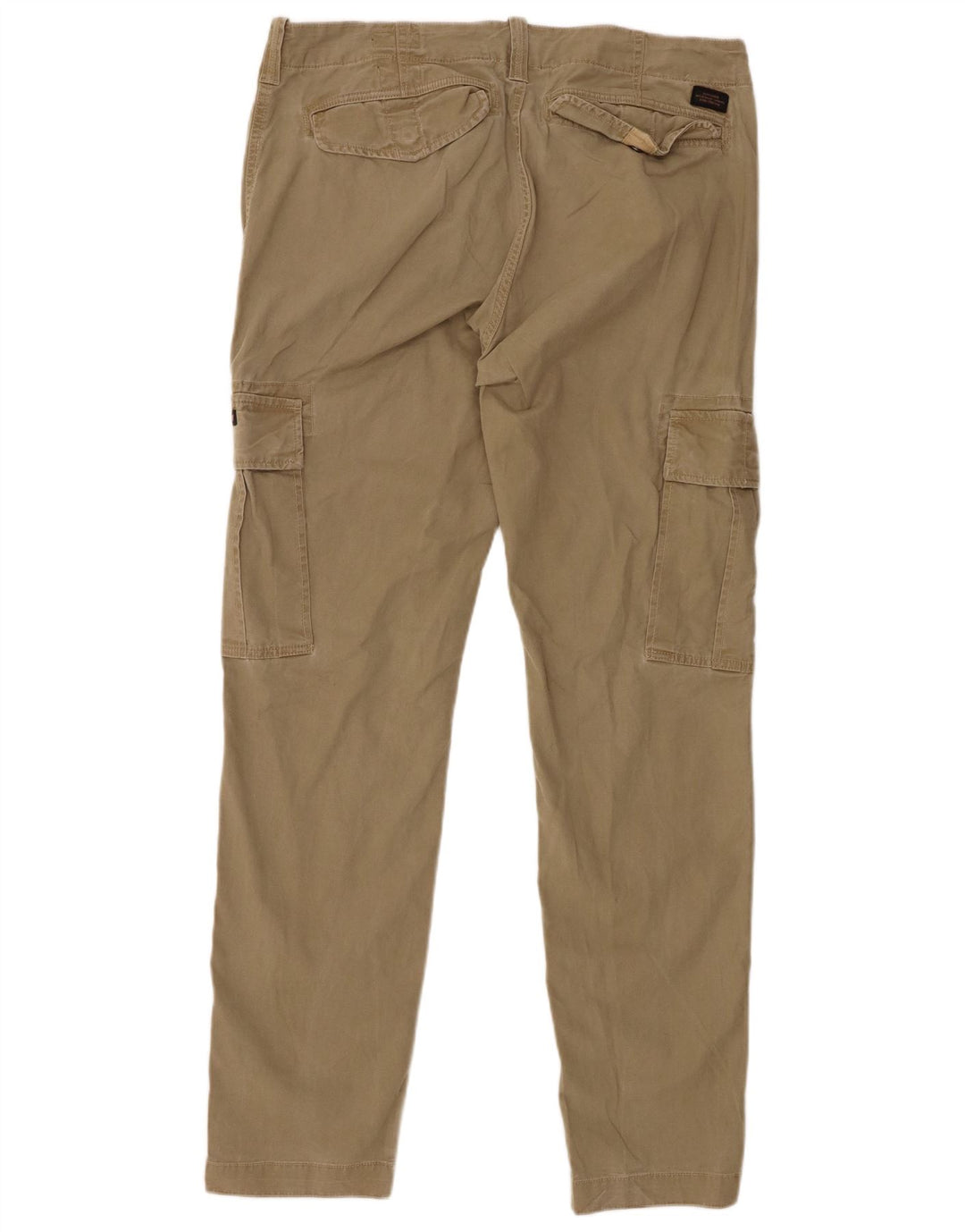 Superdry Slim Cargo-bukser til mænd W34 L34 Khaki Bomuld