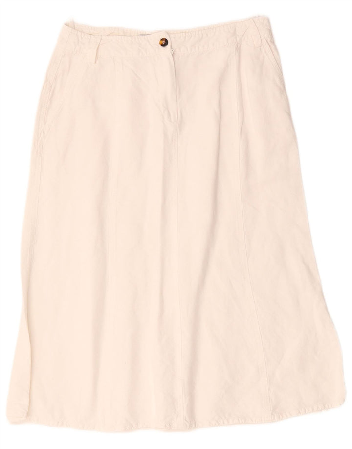 Marella Dame A-Line Nederdel UK 10 Small W28 White Linen