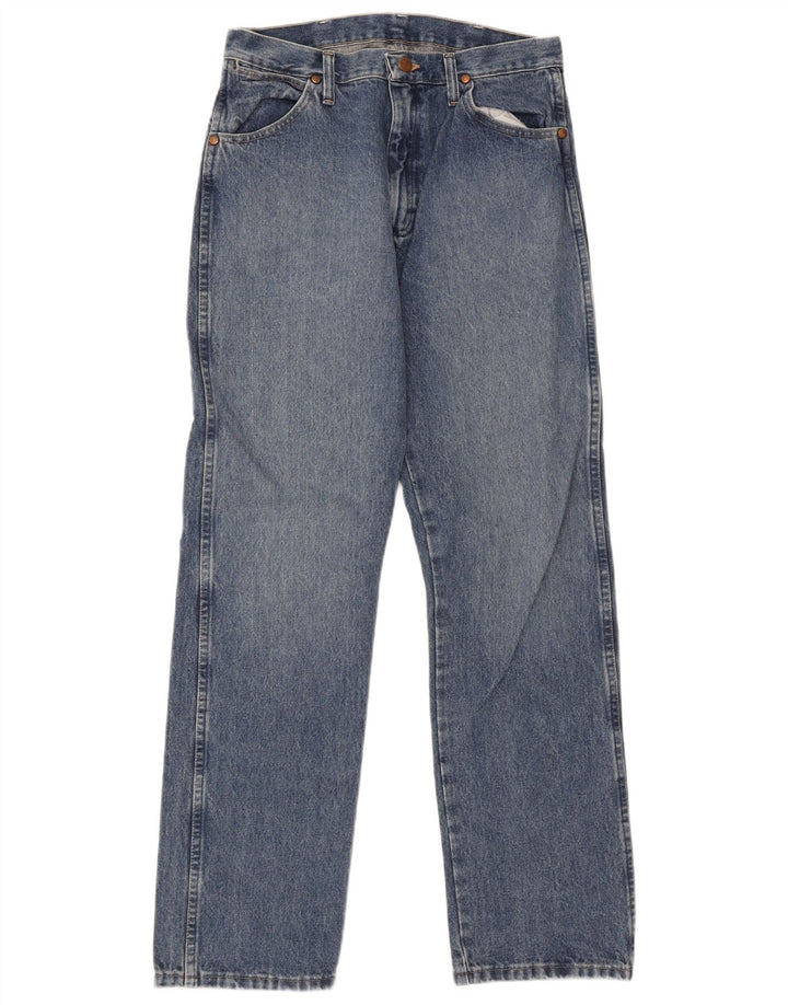 Wrangler Straight Jeans til mænd W32 L32 blå bomuld