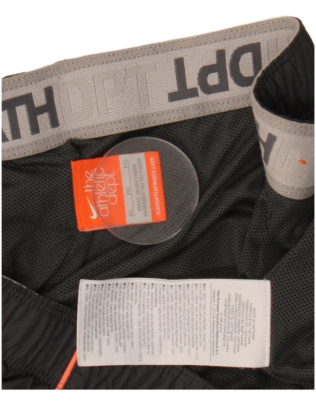 Nike Træningsdragtsbukser til mænd XL Grå polyester