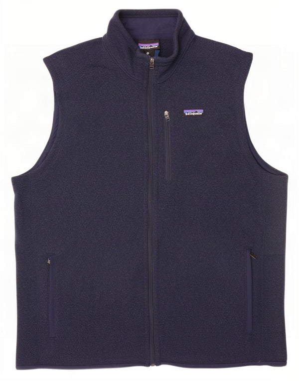 Patagonia Herre Ærmeløs træningsdragt Topjakke 2XL Navy Blue