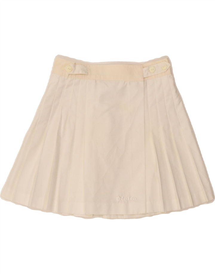 LOTTO Womens Tennis Skirt Small W24  White Polyester Vintage Lotto and Second-Hand Lotto from Messina Hembry 