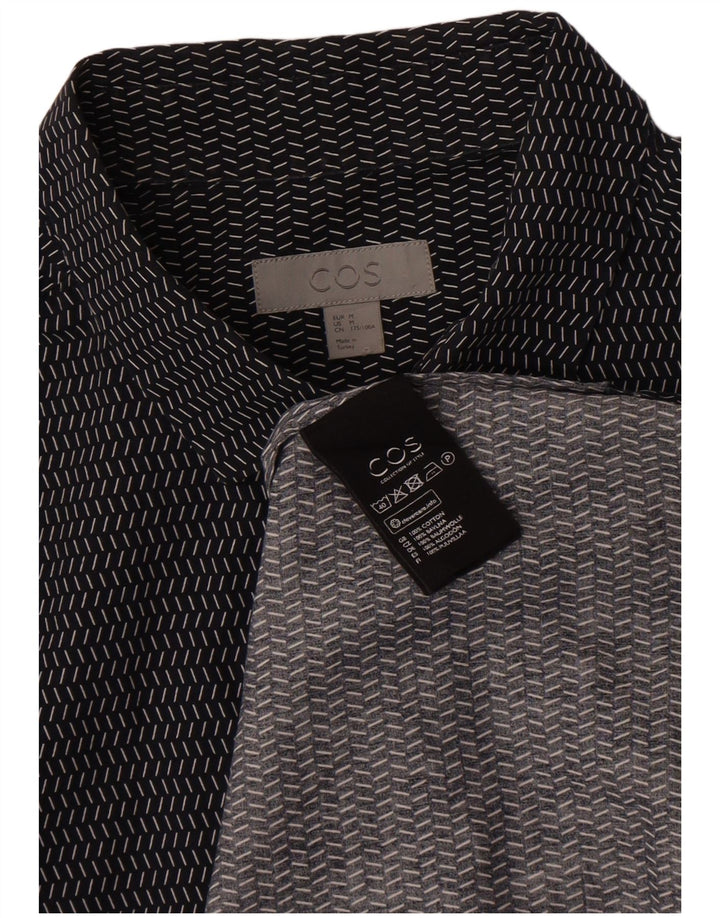 Cos Kortærmet trøje til mænd Medium marineblå plettet bomuld