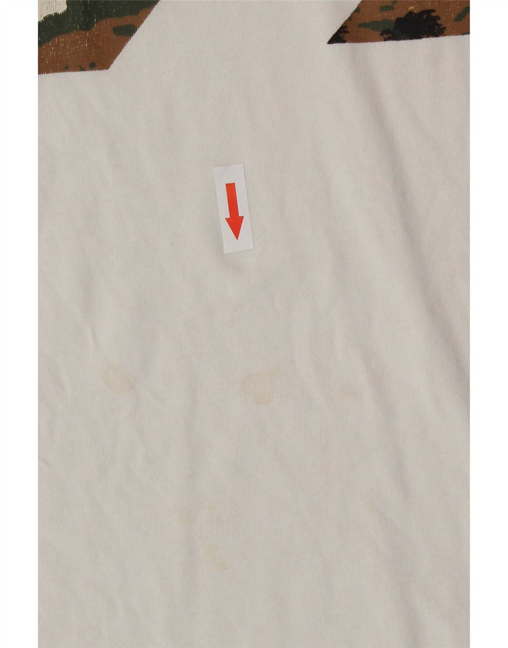 Converse grafisk t-shirt til mænd mellem hvid bomuld