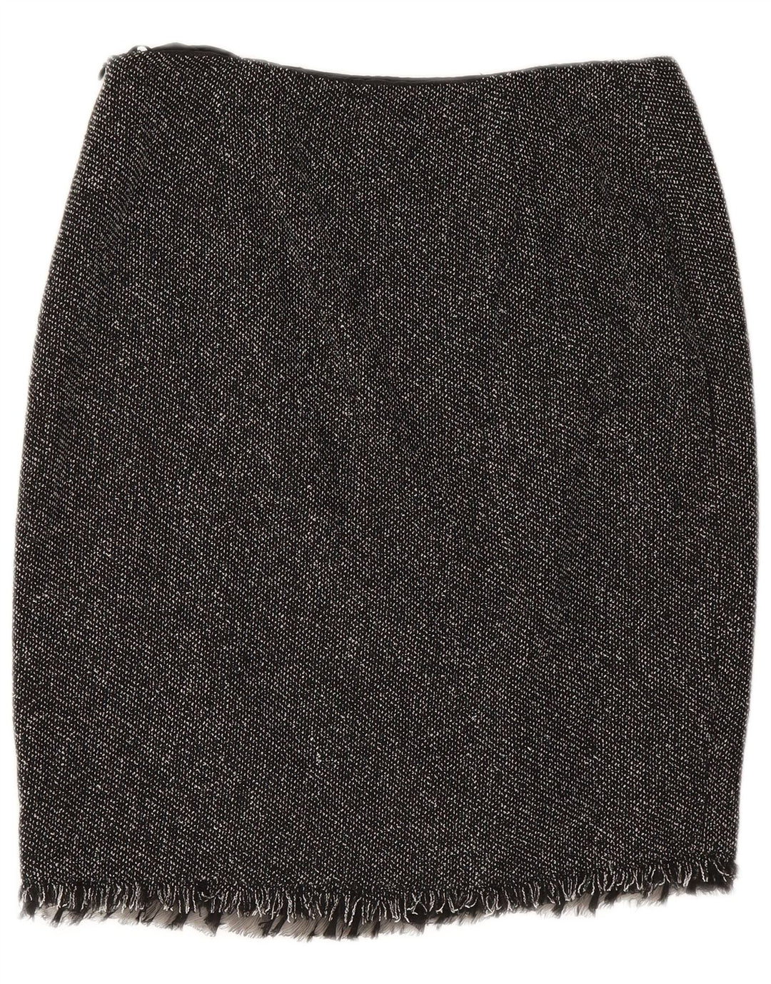 Luisa Spagnoli lige nederdel til kvinder IT 44 Medium W28 Sort Flecked Viscose