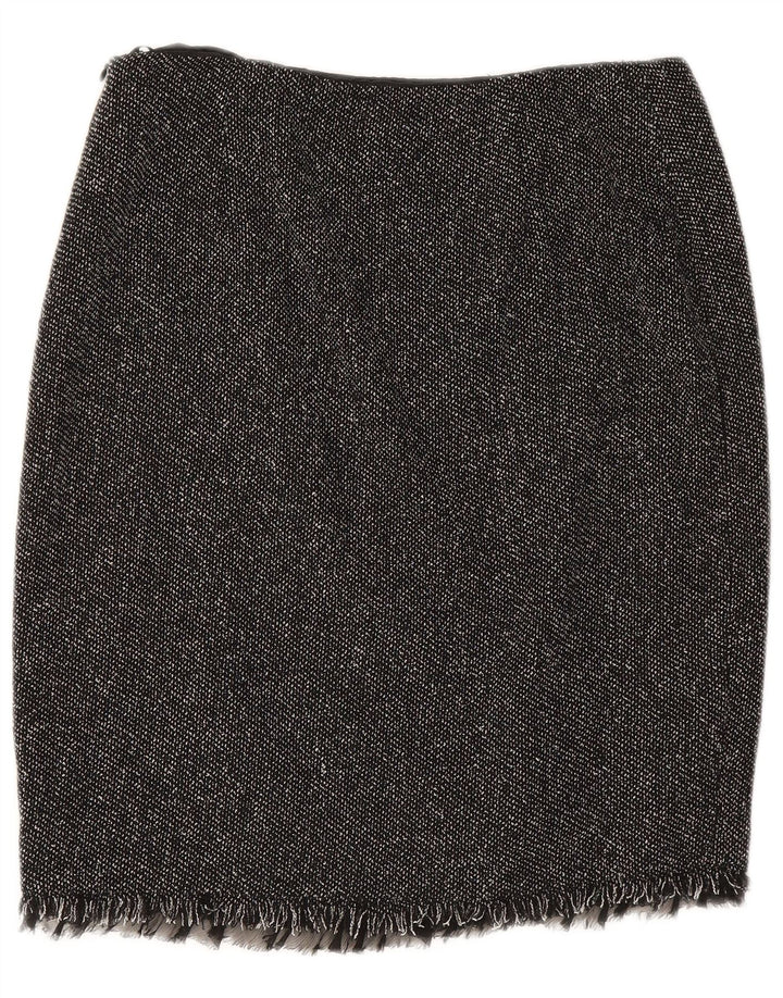 Luisa Spagnoli lige nederdel til kvinder IT 44 Medium W28 Sort Flecked Viscose