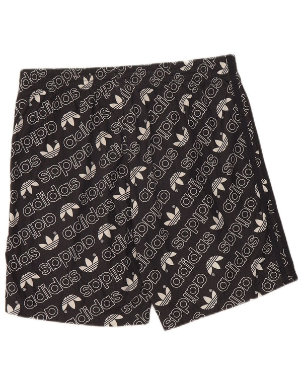 Adidas drenge grafiske sportsshorts 15-16 år sort polyester