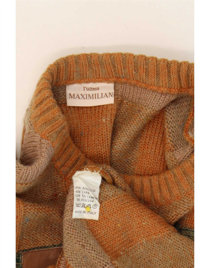 Maximilian Herre Crew Neck Jumper Sweater Medium Brun Ternet akryl