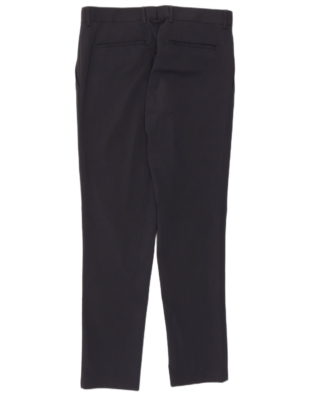 Zara Herre Slim Casual Bukser EU 40 Medium W31 L30 Marineblå Polyester