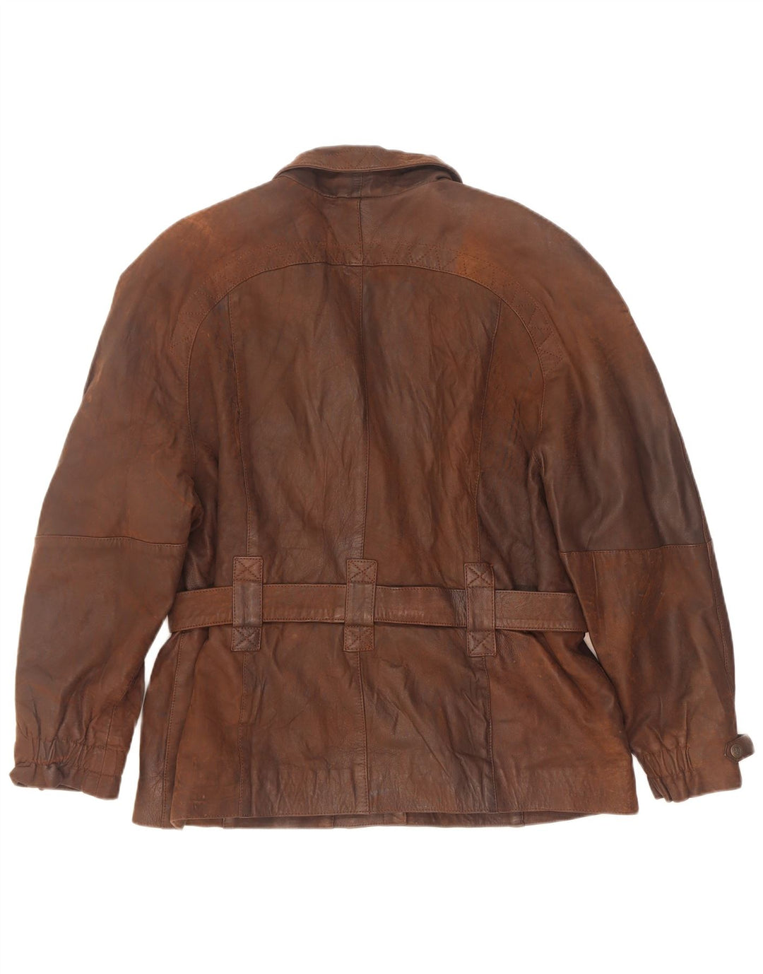 Vintage dame bikerjakke IT 42 medium brun